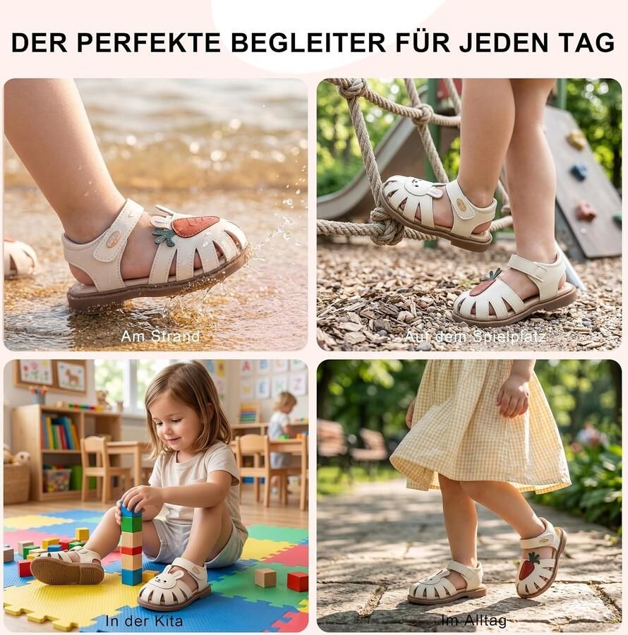 Schattige roze babysandalen EU voor meisjes comfortabel en stijlvol voor de zomer