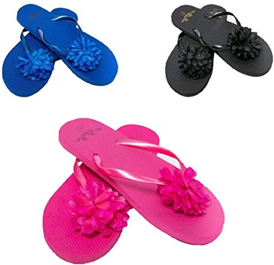 Zomer Slippers voor Dames met Bloemenpatroon Perfect voor Strand en Zwembad