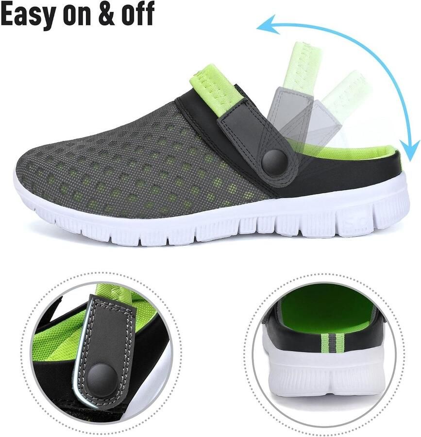 Zomer uniseks ademende klompen platte pantoffels mesh slippers muffin drag slippers outdoor strandschoenen antislip holle sandalen