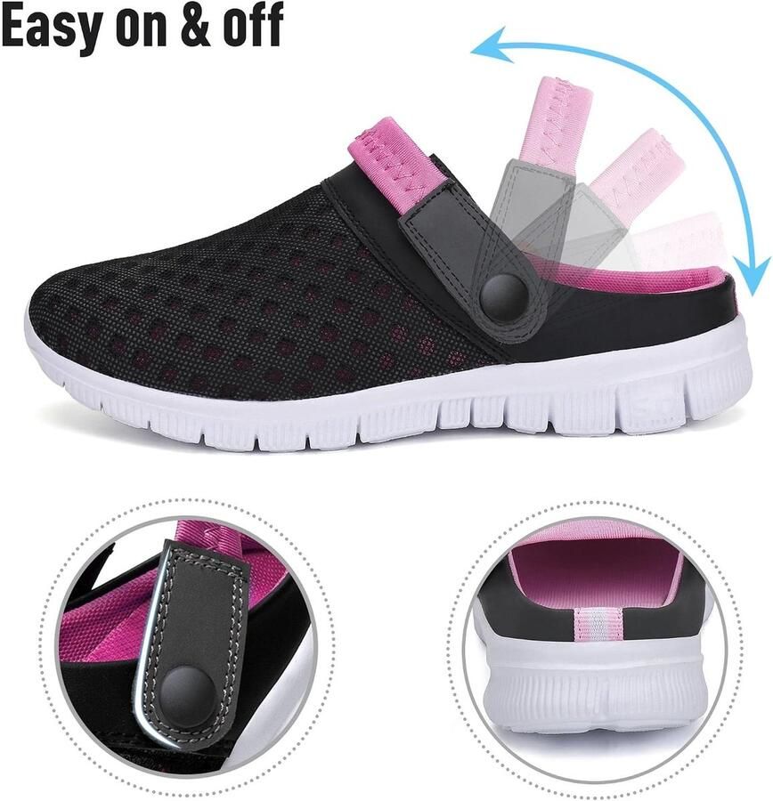 Zomer uniseks ademende klompen platte pantoffels mesh slippers muffin drag slippers outdoor strandschoenen antislip holle sandalen