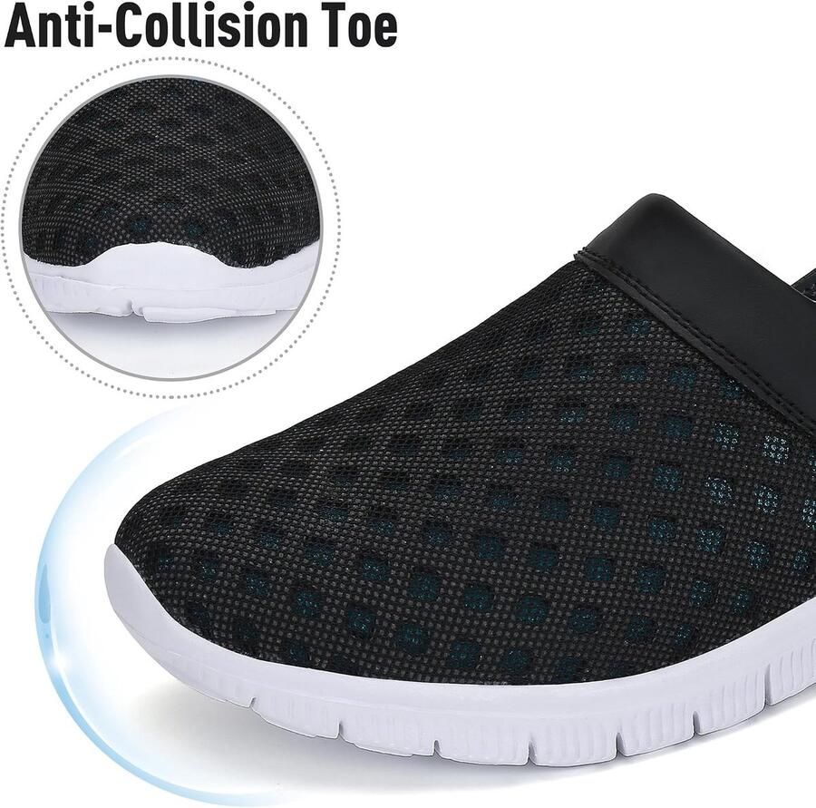 Zomer uniseks ademende klompen platte pantoffels mesh slippers muffin drag slippers outdoor strandschoenen antislip holle sandalen