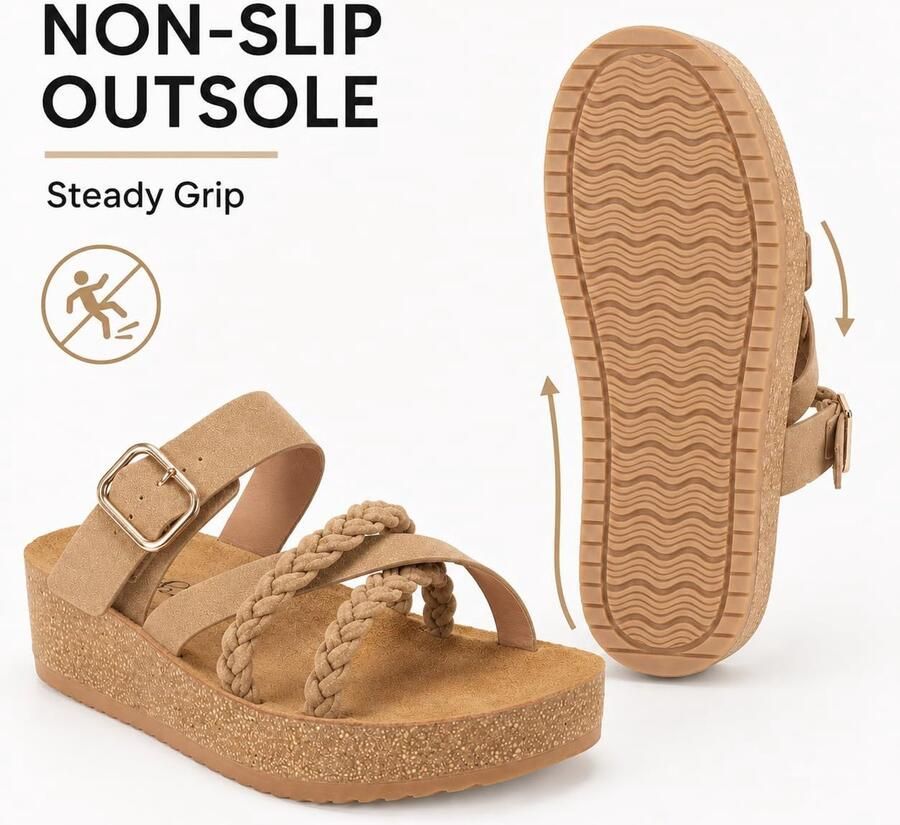 Zomersandalen dames 38 sleehak elegant ontwerp comfortabel voor dagelijks gebruik ShopVlot