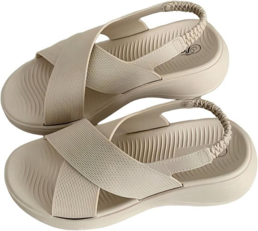 Zomersandalen Maat S Geschikt voor ??37 Zool van dik Stijlvolle strandsandalen Trendy platte sandalen Casual zomersandalen Strandsandalen met platte zool Stijlvolle outdoorsandalen Casual outdoorschoenen