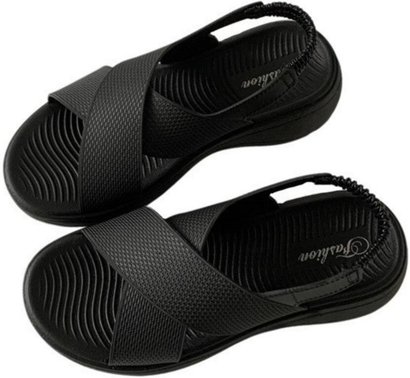Zomersandalen Maat M Geschikt voor ??39 Zool van dik Stijlvolle strandsandalen Trendy platte sandalen Casual zomersandalen Strandsandalen met platte zool Stijlvolle outdoorsandalen Casual outdoorschoenen