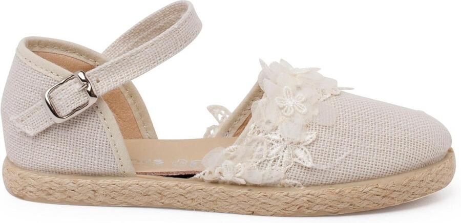 Zomerse kanten espadrilles met hak voor speciale gelegenheden