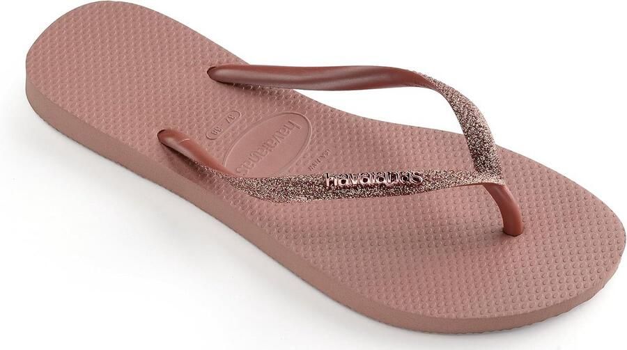 Zomerse Metallic Teenslippers voor Dames Goudkleurig