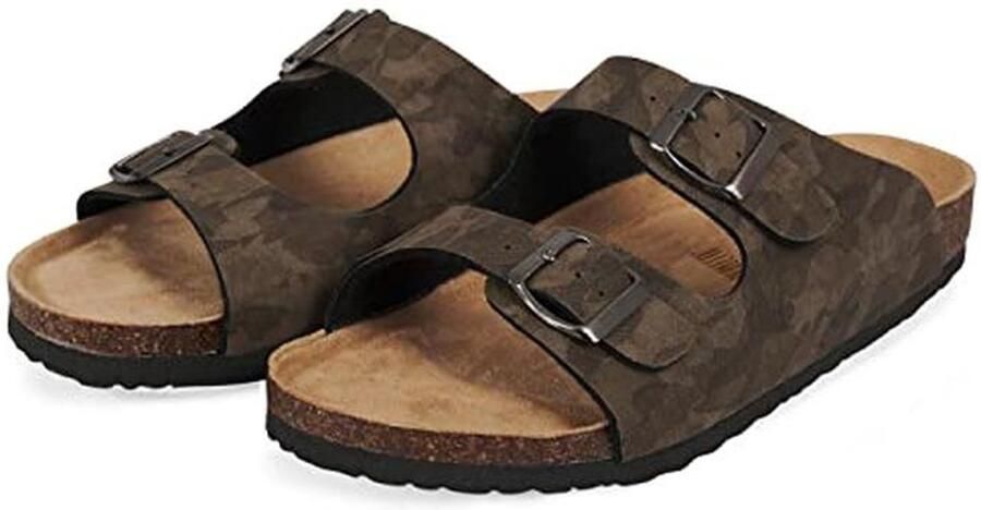 Zomerse Slippers Heren Blauw Grijs Bruin Lichtgewicht Comfortabele Huisslippers en Teenslippers voor Zee en Strand