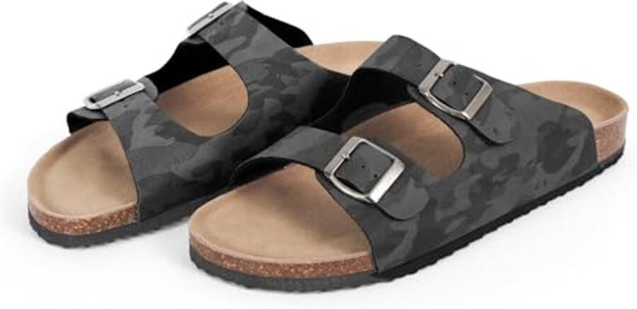 Zomerse Slippers Heren Lichtgewicht Comfortabele Huisslippers voor Binnen en Buiten Elegante Teenslippers in Blauw Grijs en Bruin