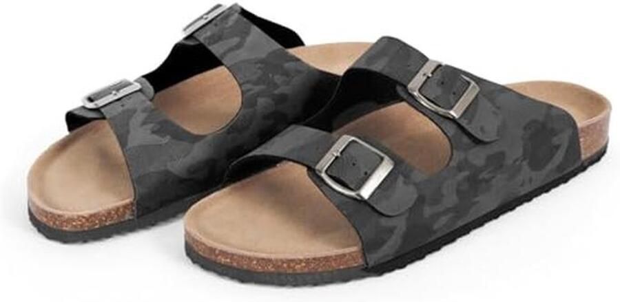 Zomerse Slippers Heren Lichtgewicht Comfortabele Huisslippers voor Binnen en Buiten Elegante Teenslippers in Blauw Grijs en Bruin