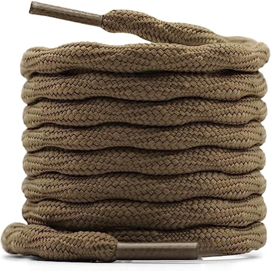 Zware Antislip Schoenveters voor Werklaarzen en Wandelschoenen 2 Paar Ronde Veters