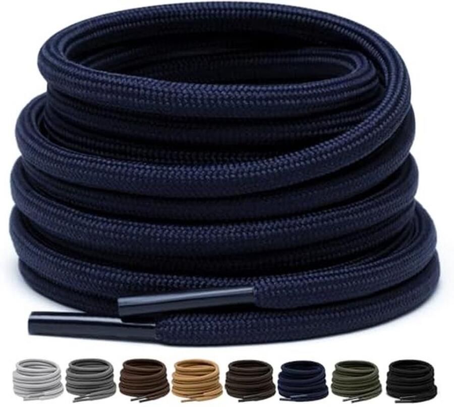 Zware Ronde Schoenveters voor Outdoor en Wandelschoenen 2 Paar van 4 mm