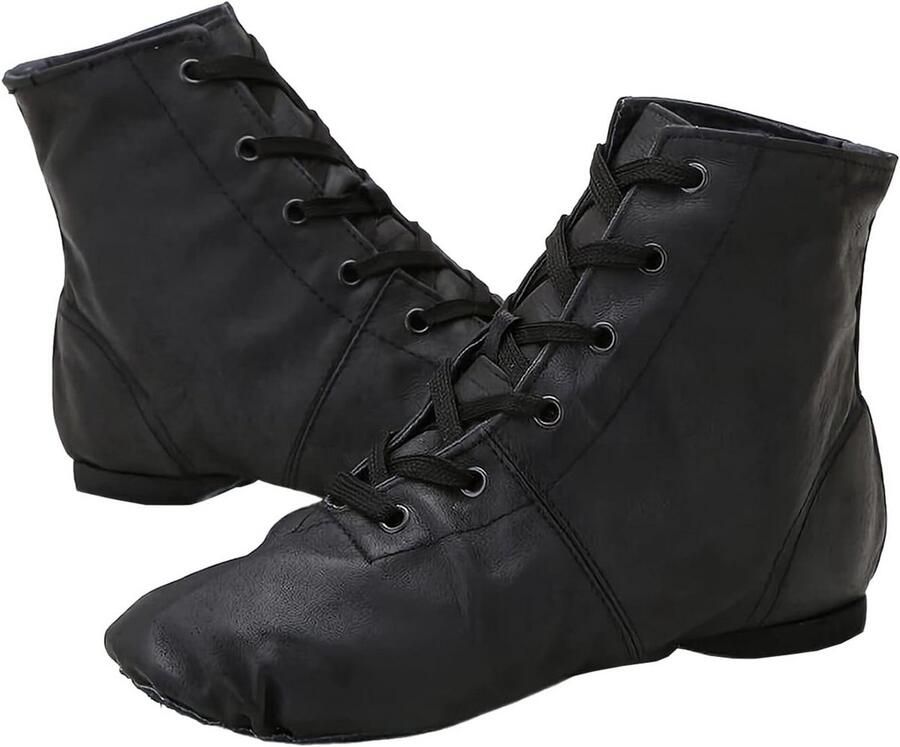 Zwarte Dansschoenen met Splitsd driesool voor Ballet Yoga en Jazz Comfortabel en Ademend