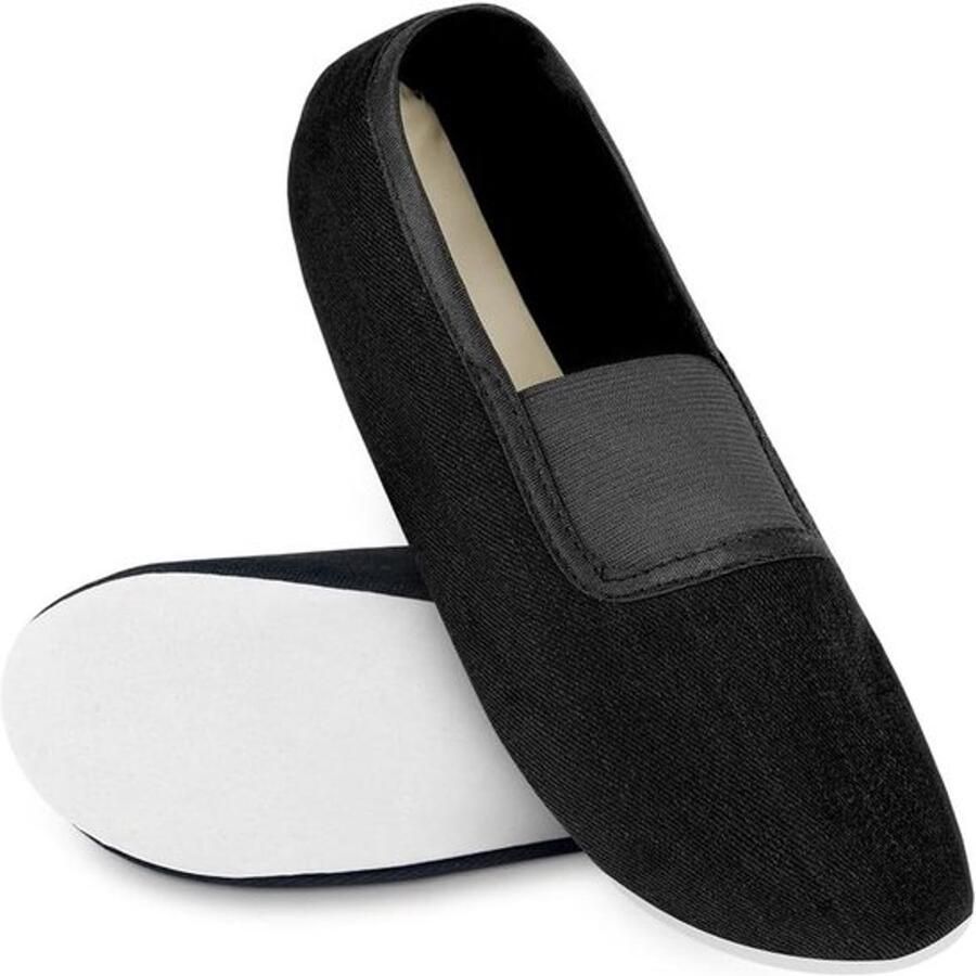 Zwarte Dansschoenen Uniseks voor Dans Pilates Yoga Fitness Balletschoenen Gymschoenen Plat Gymnastiekschoenen Oefeningen