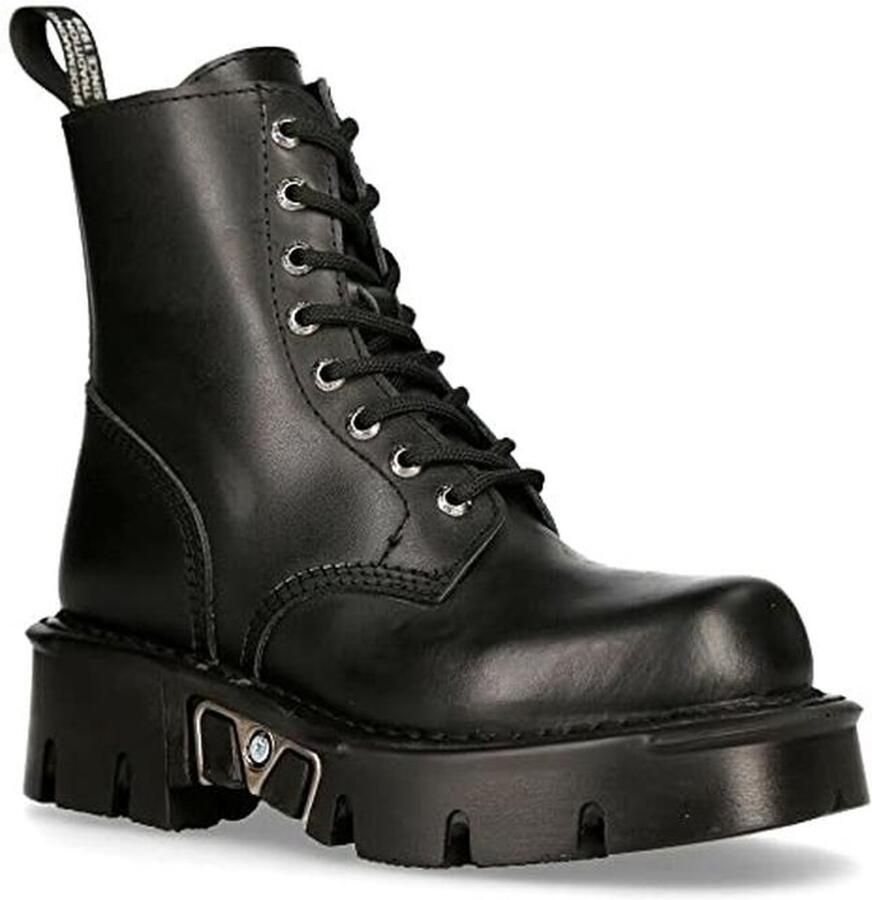 Zwarte Gothic Laarzen 8 Hole Biker Schoenen voor Unisex