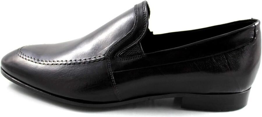 Zwarte Heren Slippers Loafer Klassieke Business Schoen Comfortabele College Schoen Leren Schoen voor Werk en Vrije Tijd