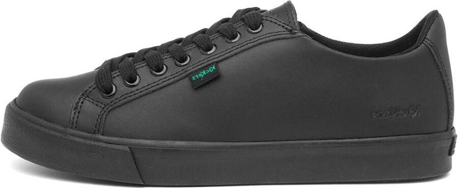 Zwarte Leren Sneakers voor Kinderen Stoer en Comfortabel