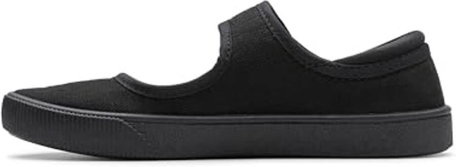 Zwarte Meisjes Ballerina's van Stoffen Materiaal