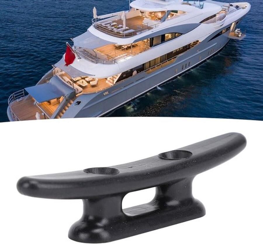 Zwarte Nylon Bootschoenplaat voor Sterke Treksterkte op Marine Dek Nautisch Decoratie Accessoire met Hoge Kwaliteit []