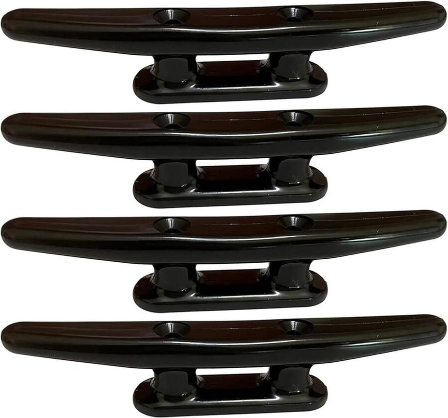 Zwarte Nylon Schoenplaatjes voor Laarzen en Schoenreparatie (4 Stuks)