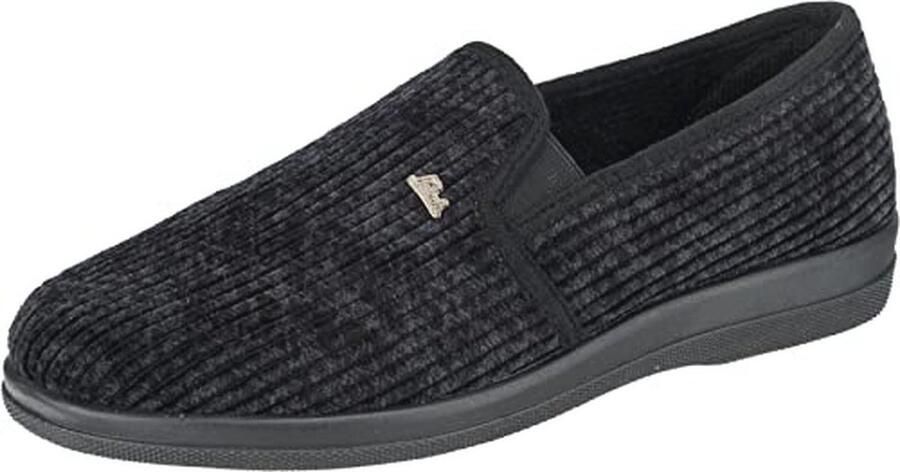 Zwarte pantoffels voor heren ?? Comfortabele corduroy slippers