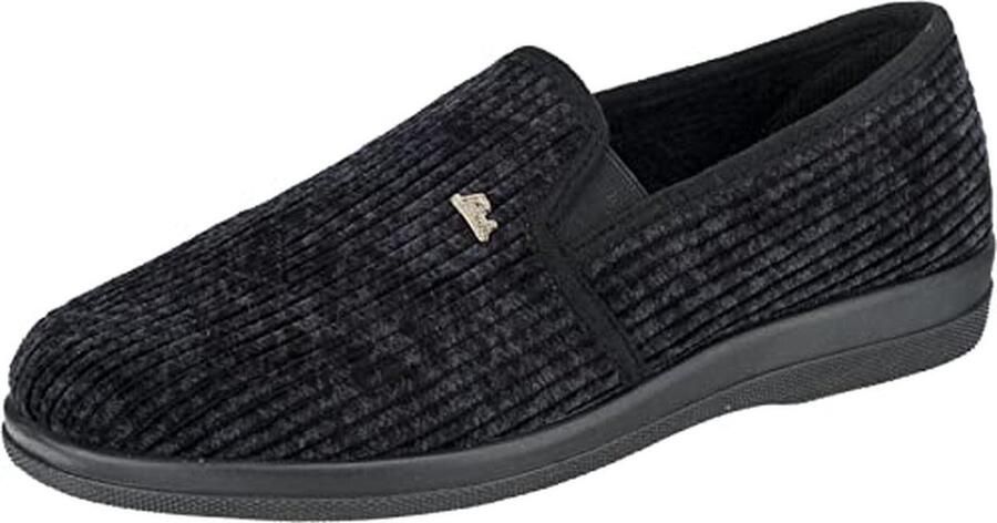Zwarte pantoffels voor heren ?? Comfortabele corduroy slippers