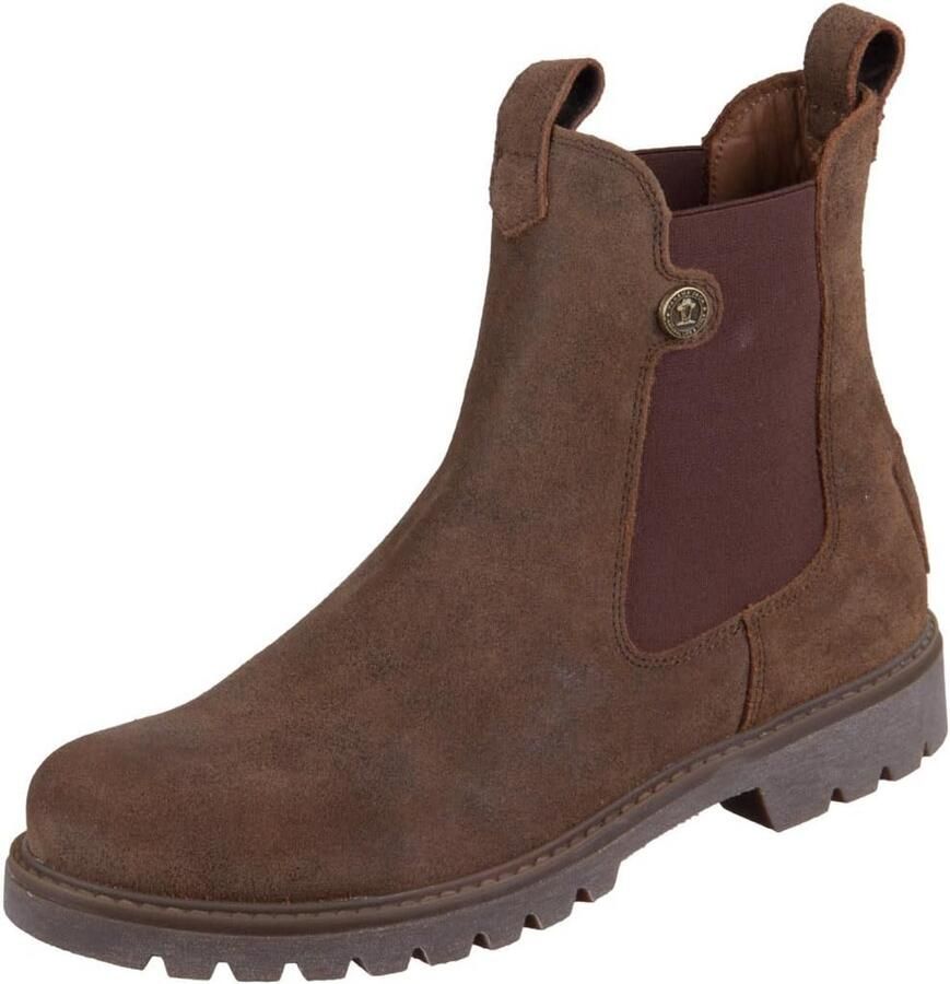 Platte Zwarte Chelsea Boot voor Dames van Suède