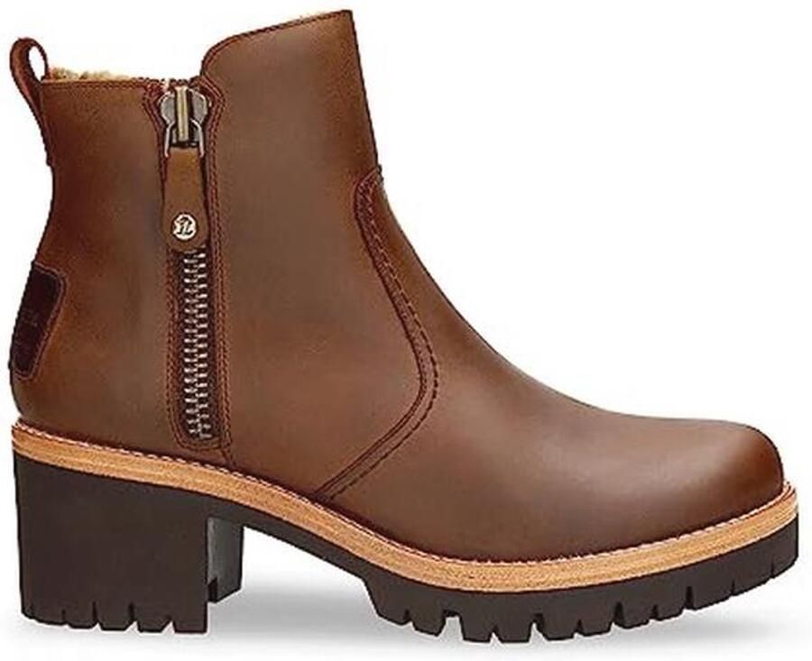 Zwarte Waterdichte Dames Enkellaars met Hak