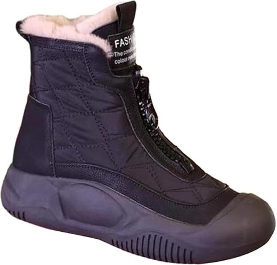 Zwarte Winterlaarzen (Gevoerd)