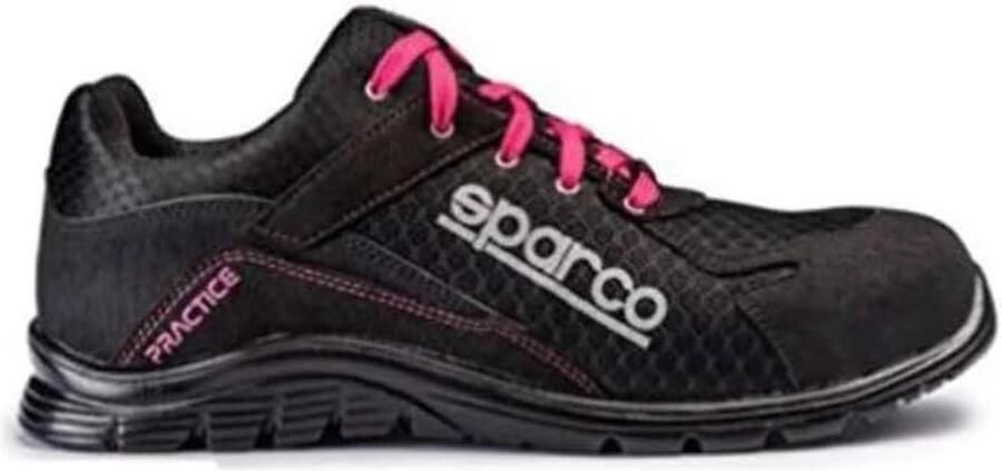 Zwarte Roze Veiligheidsschoenen voor Motorsport en Gaming