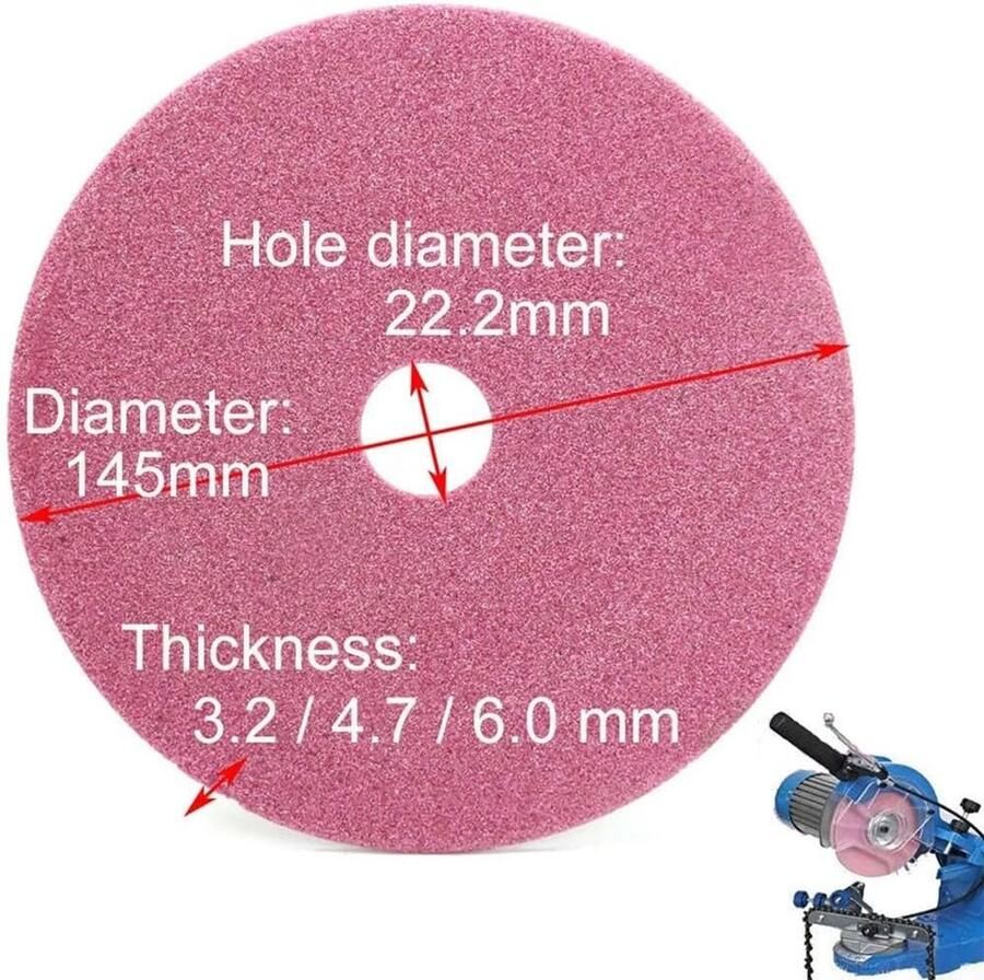 ZYWUOY Voor kettingzaagslijper slijpmachine voor elektrische kettingslijper optimale kettingslijpprestaties (105 x 22 2 x 3 2 mm)