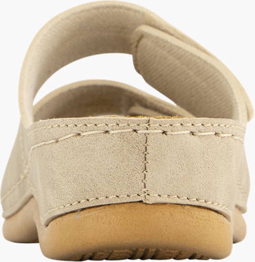 Easy Street Beige slipper klittenband