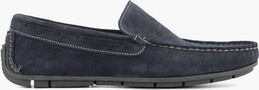 Easy Street Blauwe suéde comfort instapper