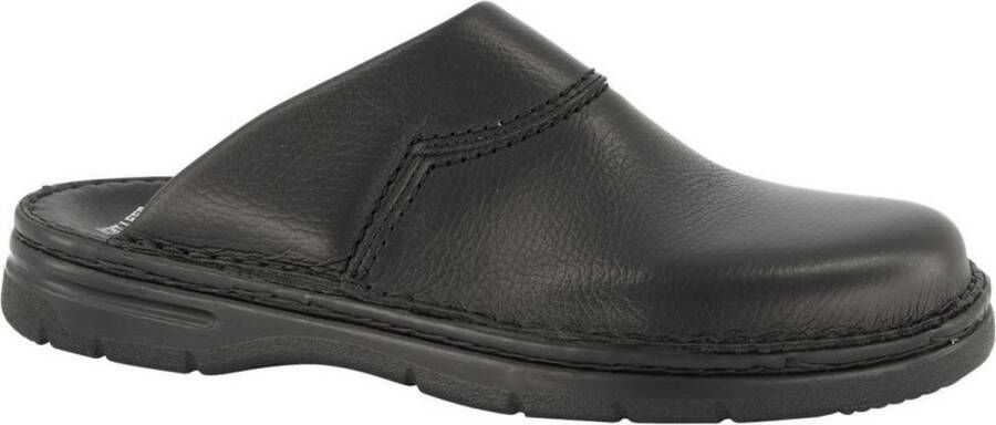 Easy Street Heren Zwarte leren Zweedse muil - Foto 1