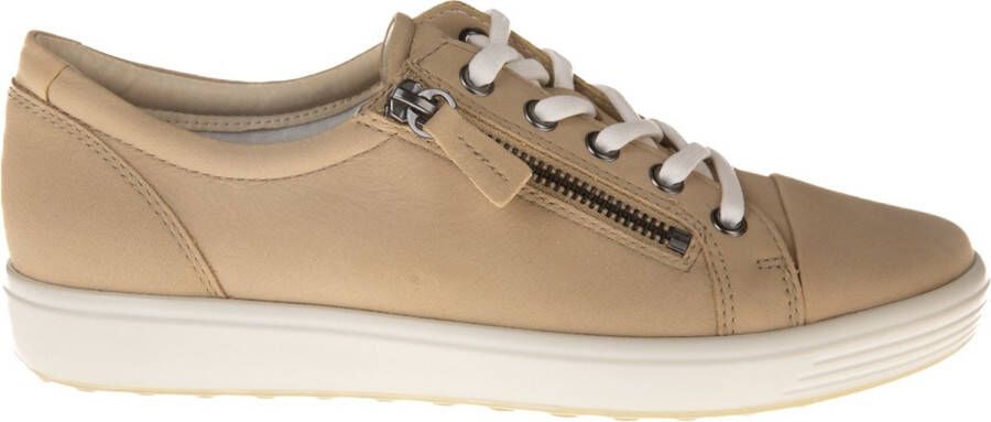 ECCO Soft 7 W Sneakers beige Textiel Dames