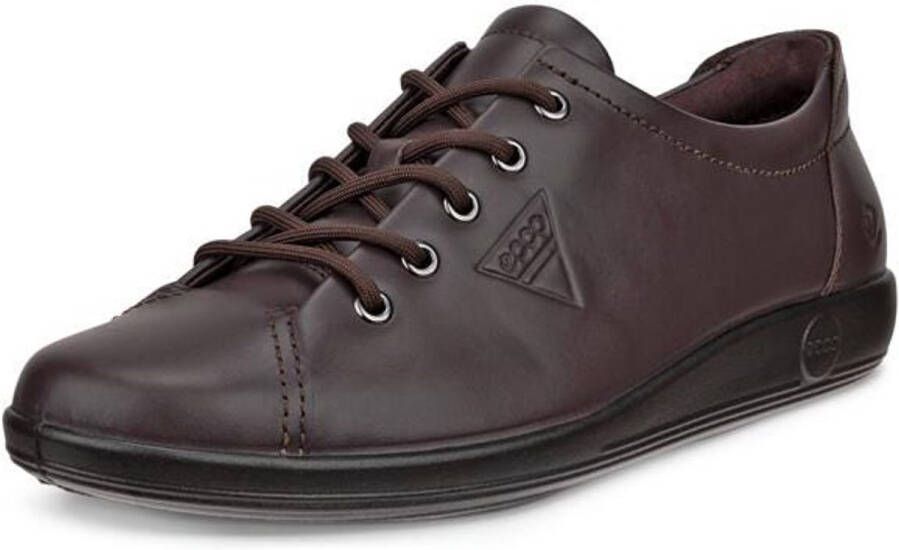 ECCO -art-206503 01178 -soft 2.0 mocha donkerbruin-leer