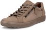 ECCO -art-490553 60418-taupe-dames-veter rits-nubuck - Thumbnail 1