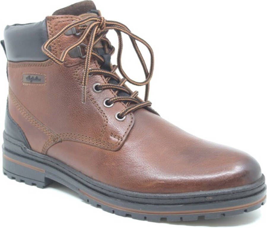 ECCO Australian YORKSHIRE 15 1630 01 T02 Middelbruine half hoge veterboots wijdte G