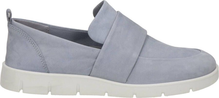 Ecco Bella nubuck instappers lichtgrijs