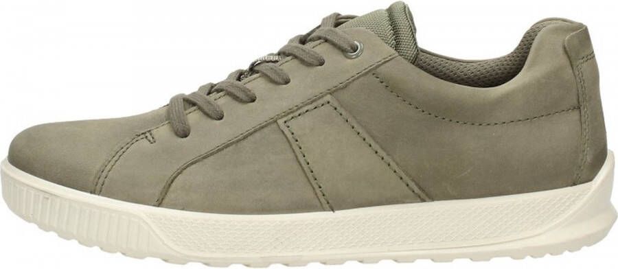 ECCO Byway leren heren sneakers bruin groen - Foto 3