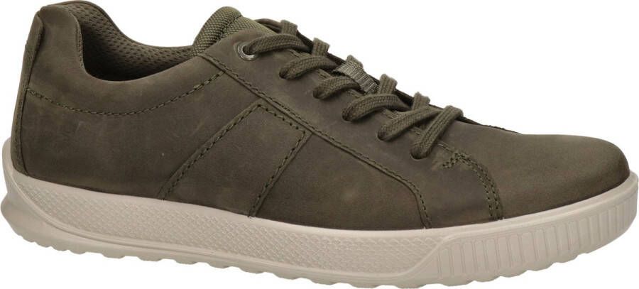 ECCO Byway leren heren sneakers bruin groen - Foto 2