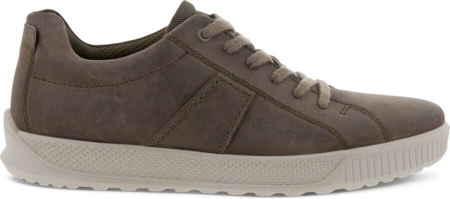 ECCO Byway leren heren sneakers bruin groen
