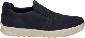 ECCO Byway leren heren instappers Blauw Echt leer Uitneembare zool