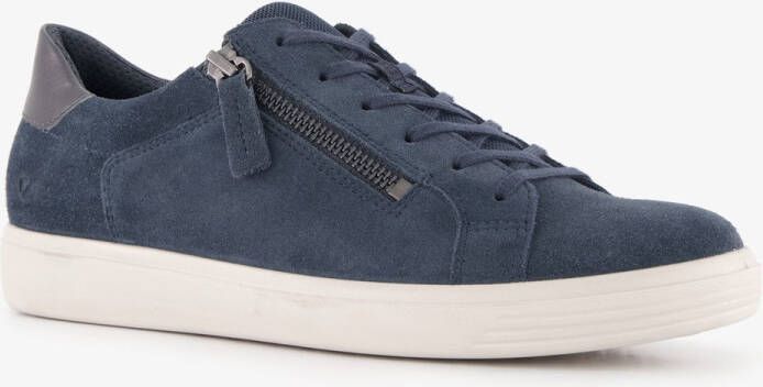 ECCO Classic leren dames sneakers blauw Uitneembare zool