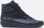 ECCO Soft 2.0 Veterboots blauw Leer Dames - Thumbnail 1