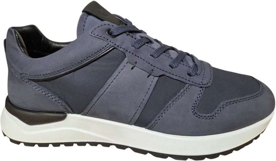 ECCO 534914 61934 Sneakers Blauw Nubuck Heren Blauw
