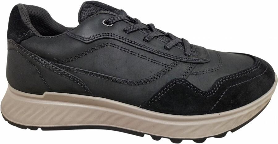 ECCO 835454 51052 Sneakers Zwart Nubuck Heren Zwart