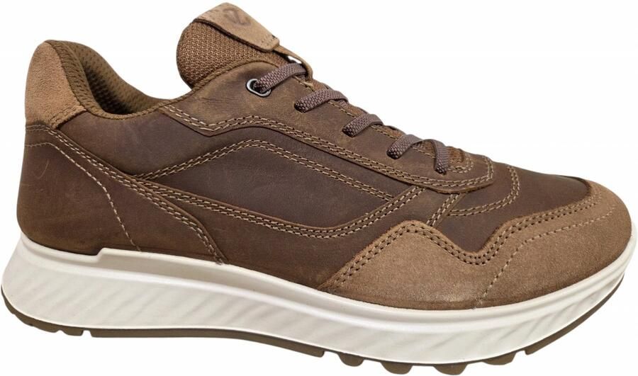ECCO 835454 51055 Sneakers Bruin Nubuck en Suede Heren Bruin