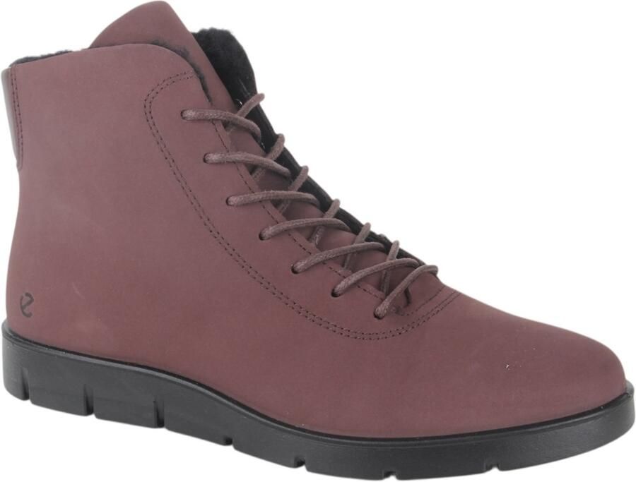 ECCO -art-282403 61333- enkel veter rits-bruin-nubuck-dames