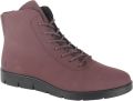 ECCO -art-282403 61333- enkel veter rits-bruin-nubuck-dames - Rood