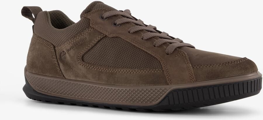 ECCO Bypath Tred suède heren veterschoenen bruin Uitneembare zool